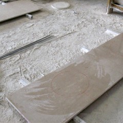 Light beige marble